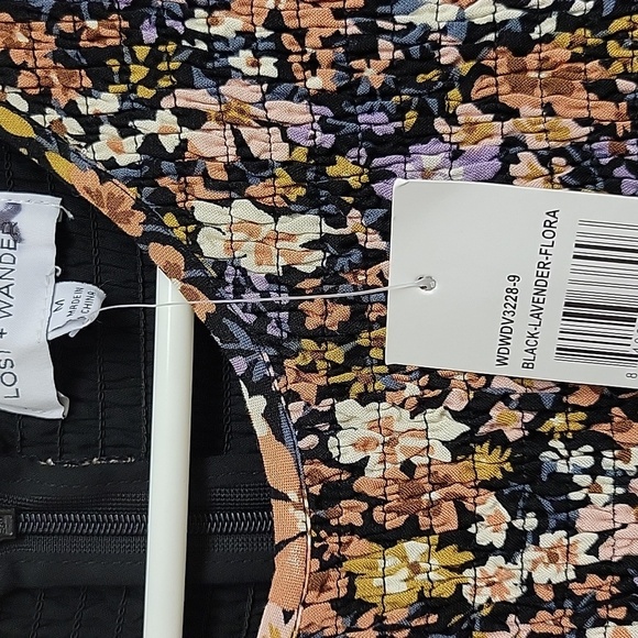 Lost + Wander Multicolor Floral Long Sleeve Dress, Womens Sz Med NWT - Picture 3 of 9